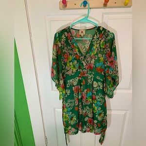 Vintage Modcloth Floral Hippie Dress